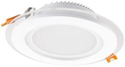 2R CAPRI GLASS R 18W 3 WHITE kerek mélysugárzó (90406002) - mystock