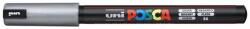 uni Dekormarker, 0, 7 mm, UNI "Posca PC-1MR", ezüst (2UPC1MRE)