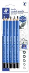 STAEDTLER Grafitceruza készlet, jumbo, hatszögletű, STAEDTLER " Mars Lumograph Jumbo 100J", 5 különböző keménység, 5db/bliszt (100J-S BK5)