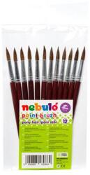 Nebulo Ecset, no. 12, kerek, festett nyelű, NEBULO, 12db/cs (HE-1-12-F)