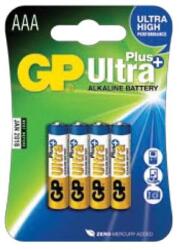 GP Batteries GP Ultra Plus AAA (LR03) alkáli mikro ceruza elem 4db/bliszter (B1711) - mystock