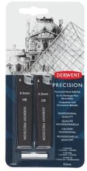 Derwent Grafitbél szett, 0, 5mm, HB, 2B, DERWENT "Precision", 33db/cs (2302430)