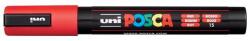 uni Dekormarker, 1, 8-2, 5 mm, UNI "Posca PC-5M", piros (PC-5M RED)