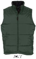 Sol'S Uniszex WARM steppelt mellény poliészter béléssel, SOL'S SO44002, Forest Green-2XL (so44002fo-2xl)