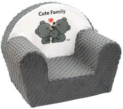NEW BABY Gyermek fotel New Baby Cute Family szürke