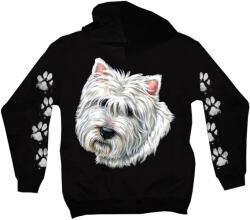 Westie kutyás - Férfi / Unisex Pamut Pulóver