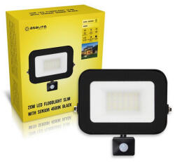 Asalite LED Reflektor Slim 20W 4500K (1800 lumen) + Mozgásérzékelő Szenzor (ASAL0330)