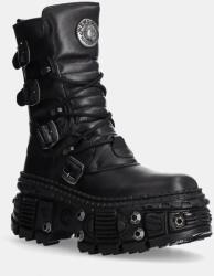 New Rock bőr bakancs Itali Negro Nomada Negro + Tank Casco Negro fekete, női, platformos, M-WALL373-S11 - fekete Női 37