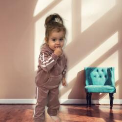 SuperBaby Trening roz pudra din catifea pentru fetite