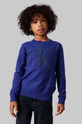 Calvin Klein gyerek pulóver sötétkék, könnyű, IB0IB02152 - sötétkék 116