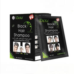 Dexe Hair Shampoo Vopsea de Păr Negru 10x25ml