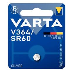 VARTA gombelem (SR60, 1.55V, ezüst-oxid) 1db/csomag V364-SR60 (V364-SR60)