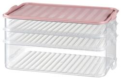 GONDOL IRIS G-464 EASY-CLICK háromszintes ételtároló szett 2x750ml+1.600ml 15, 5x23x12, 5cm (G-464) - pcx