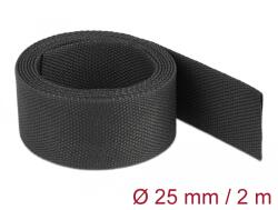 DeLock Anyag hőre zsugorodó cső 2 m x 25 mm szugorodási arány 2: 1 fekete