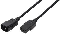 LogiLink tápkábel hosszabbító IEC C14 / IEC C13 3m fekete (CP110) (CP110)