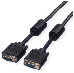 Roline kábel VGA HQ + Ferrite + DDC, HD15, M/M, 15m, fekete 11.04. 5665-2 (11.04.5665-2)