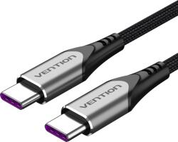 Vention USB-C 2.0/M - USB-C 2.0/M, (5A, szürke), 2m, kábel