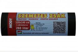Mody 260l 120x140cm 40 mikr. 5 db/csomag háztartási szemeteszsák MODY260 (MODY260)