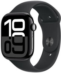 Apple Watch Series 10 GPS 42 mm Kozmoszfekete alumíniumtok, fekete sportszíj - M/L (MWWF3QH/A)