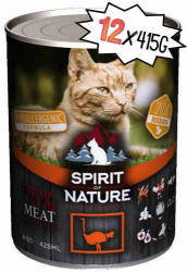 Spirit of Nature Hypoallergenic CAT (Ostrich/Strucc) (12* 415g) 10db+2db