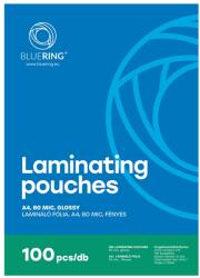 Bluering lamináló fólia, A4, 80 micron, 100 db (LAMMA480MIC)
