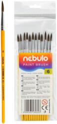 Nebulo Ecset 6-os festett nyéllel 12 db/csomag, (HE-1-6-F) (HE16F)