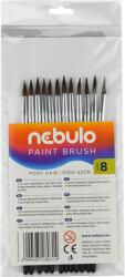 Nebulo Ecset 8-as festett nyéllel 12 db/csomag, (HE-1-8-F) (HE18F)