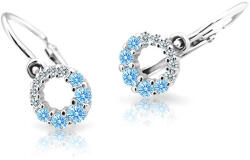 Cutie Jewellery Cercei pentru copii C2154-10-X-2 albastră deschisă