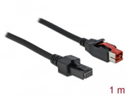 Delock Powered USB kábel apa 24 V > 2 x 4 tűs apa 1m (85950) (85950)