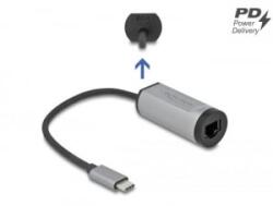 Delock USB-C - Gigabit LAN adapter + USB-C PD (64116)
