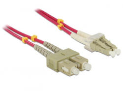 Delock OM4 optikai kábel LC/SC csatlakozás 5m (84683) (84683)