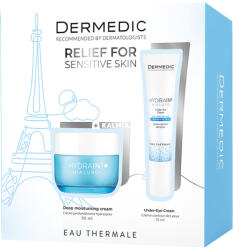 DERMEDIC Hydrain³ Hialuro Hidratáló arcápoló csomag 50 + 15 ml