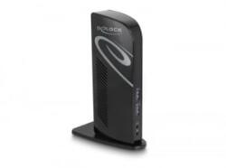 Delock USB dokkolóállomás kettős DisplayPort 4K / USB 3.2 / LAN / audio (87728)