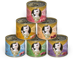  Kitty Cat 24x200g Kitty Cat Adult Pate vegyesen 6 változattal nedves macskatáp - zooplus - 19 590 Ft