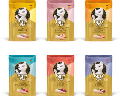 Kitty Cat 6x85g Kitty Cat filé pástétomban nedves macskaeledel 6 változatos vegyes csomagban