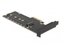 Delock PCI Express x4-kártya - 1 x belső NVMe M. 2 Key M hűtőbordával és RGB LED megvilágítással - alacsony profilú (89013) (89013)
