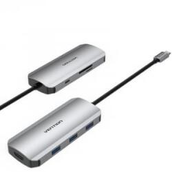 Vention USB-C -> HDMI/USB 3.0x3/SD/TF/PD dokkoló (TOJHB)