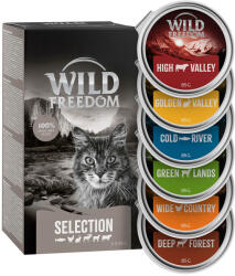 Wild Freedom 24x85g Wild Freedom Adult tálcás nedves macskatáp- Vegyes csomag