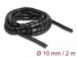 Delock spirál flexibilis kábelburkolat 2m x 10mm fekete (19014)