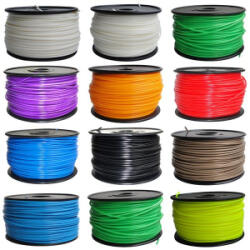  3D nyomtató filament 1, 75 mm PLA ezüst (3DFILAMPLA175S) (3DFILAMPLA175S)
