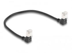 Delock RJ45 hálózati kábel Cat. 6A S/FTP 0, 25m fekete (80297) (80297)