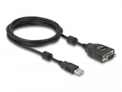 Delock USB 2.0 A-típusú-soros RS-232 D-Sub 9 tűs adapter 2.5 kV 2m (64154) (64154)