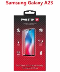 SWISSTEN Full Glue Samsung A235 Galaxy A23 3D üvegfólia - fekete (54501817)