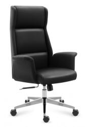 Mark Adler Modern főnöki i forgószék , ergonomikus irodai szék, műbőr, fekete (MA-BOSS-56-BLACK)