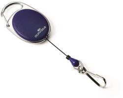 Durable Névjegykártyatartó kihúzható karabineres, Durable with Snap Hook sötétkék (832707) - web24
