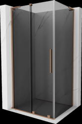 Mexen Velar L, zuhanykabin tolóajtóval 110 x 70 cm, 8mm szürke üveg, rézmatt, 871-110-070-43-65 (871-110-070-43-65)