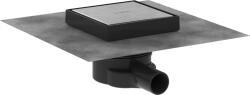 Hansgrohe RainDrain Point, teljes padlólefolyó készlet 150x150 csempéhez, szálcsiszolt rozsdamentes acél, HAN-56249800 (HAN-56249800)