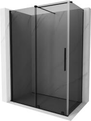 Mexen Velar, tolóajtós zuhanykabin 140 x 70 cm, 8mm szürke üveg, fekete matt, 871-140-070-41-70 (871-140-070-41-70)