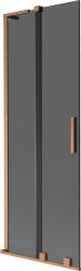 Mexen Velar L, 2 szárnyas eltolható kádparaván 75 x 150 cm, 8mm szürke üveg, rézmatt, 896-075-003-41-65 (896-075-003-41-65)