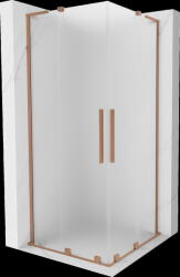 Mexen Velar L Duo, zuhanykabin tolóajtóval 80 x 80 cm, 8 mm-es matt üveg, rézmatt, 871-080-080-02-33-65 (871-080-080-02-33-65)